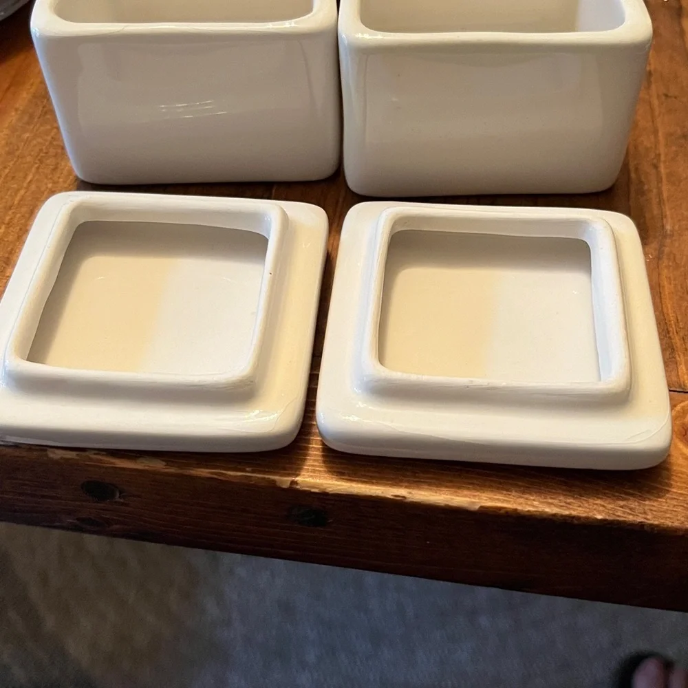 Rae Dunn Cream 'His' and 'Hers' Vases - Picture 3 of 6